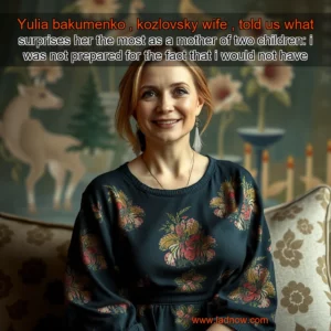 Read more about the article Yulia bakumenko , kozlovsky wife , told us what surprises her the most as a mother of two children: i was not prepared for the fact that i would not have enough time for myself. i still have to take care of my children, my husband, and my family business. but i love it. i am very happy.