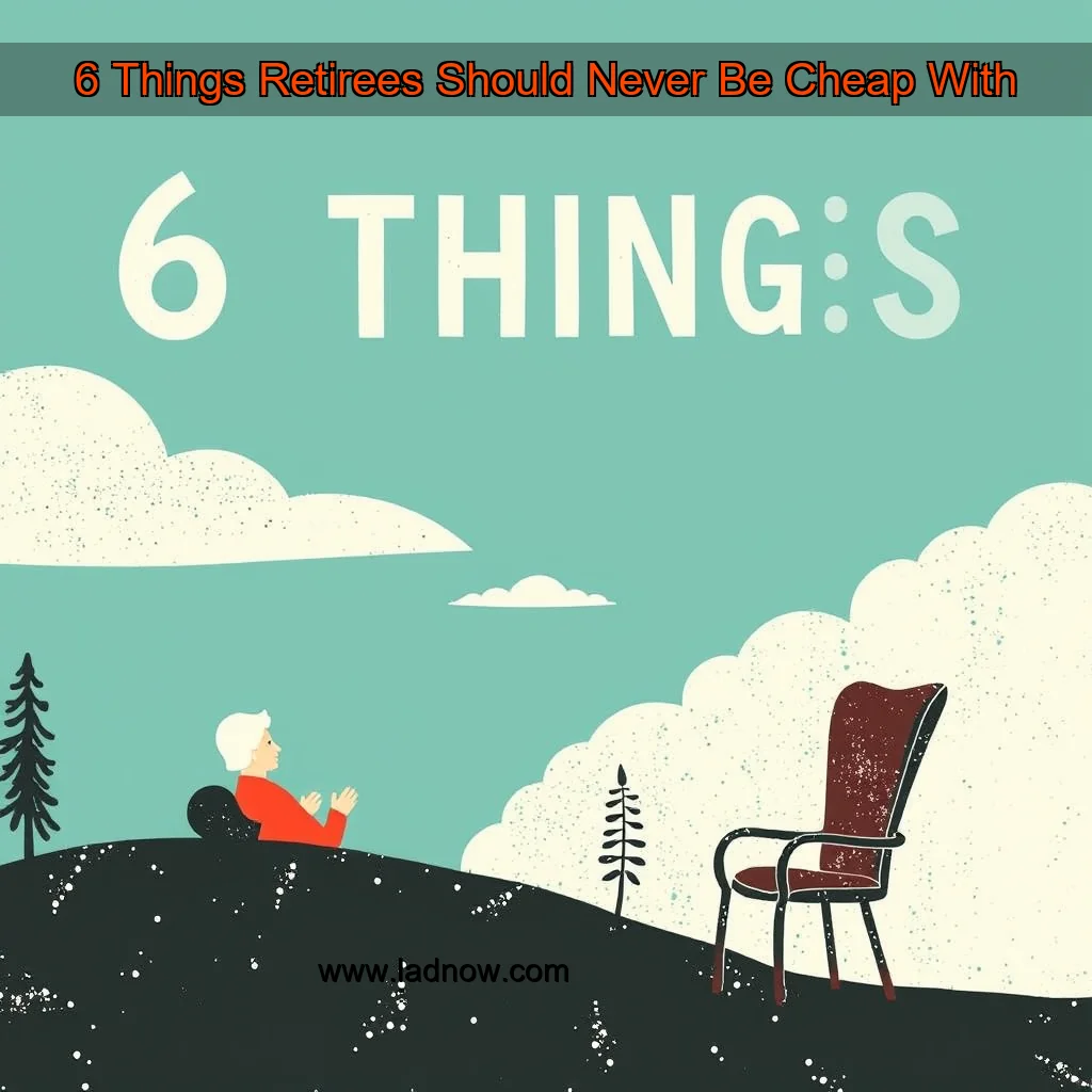 Read more about the article 6 Things Retirees Should Never Be Cheap With