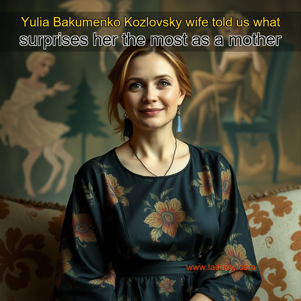 Read more about the article Yulia Bakumenko  Kozlovsky wife  told us what surprises her the most as a mother