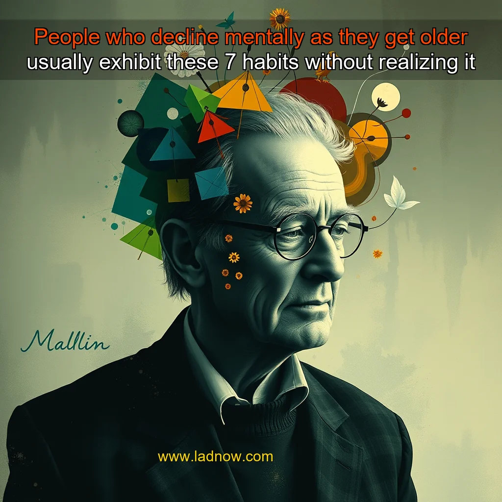 Read more about the article People who decline mentally as they get older usually exhibit these 7 habits  without realizing it