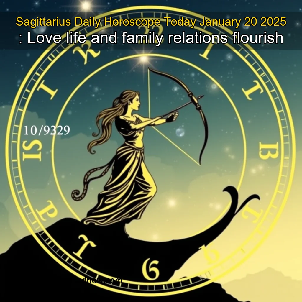 Read more about the article Sagittarius  Daily Horoscope Today  January 20  2025 : Love life and family relations flourish
