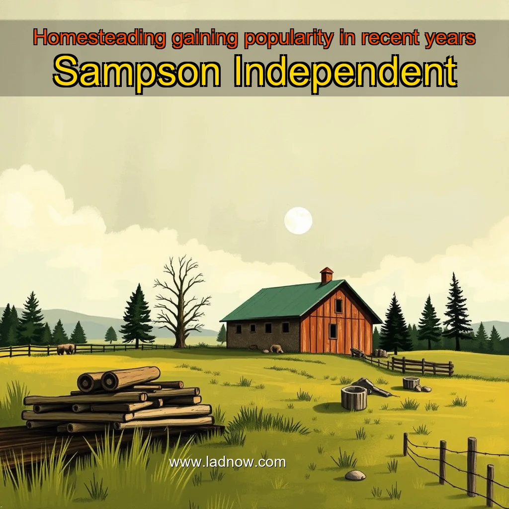 Read more about the article Homesteading gaining popularity in recent years  Sampson Independent