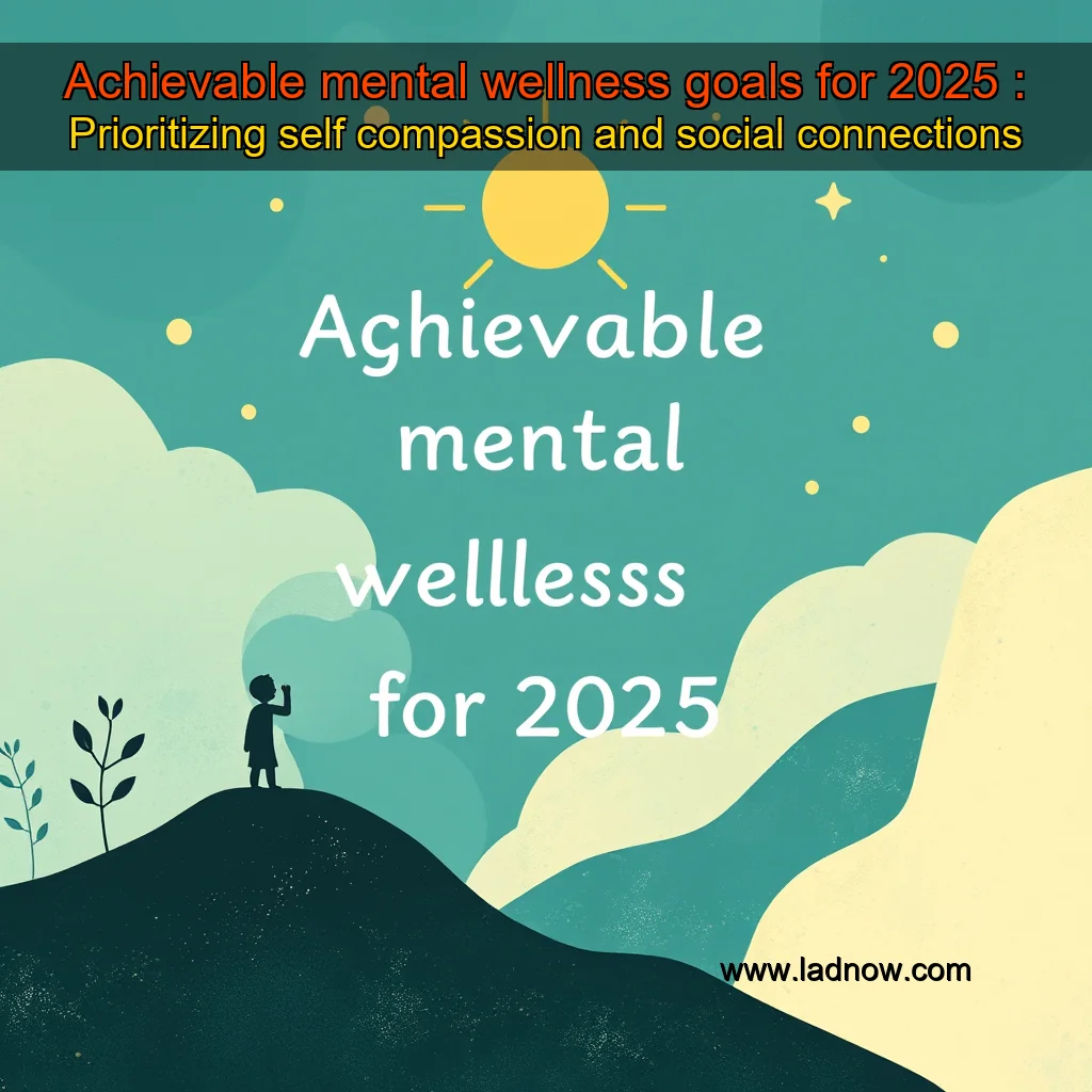 Read more about the article Achievable mental wellness goals for 2025 : Prioritizing self  compassion and social connections