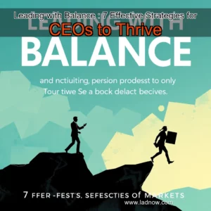Read more about the article Leading with Balance : 7 Effective Strategies for CEOs to Thrive