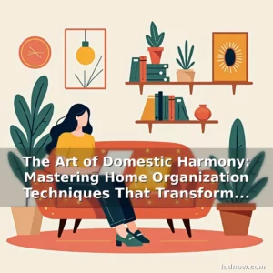 Artistic representation for The Art of Domestic Harmony: Mastering Home Organization Techniques That Transform Living Spaces