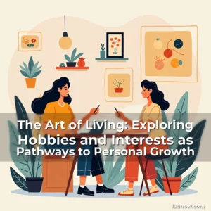 Artistic representation for The Art of Living: Exploring Hobbies and Interests as Pathways to Personal Growth